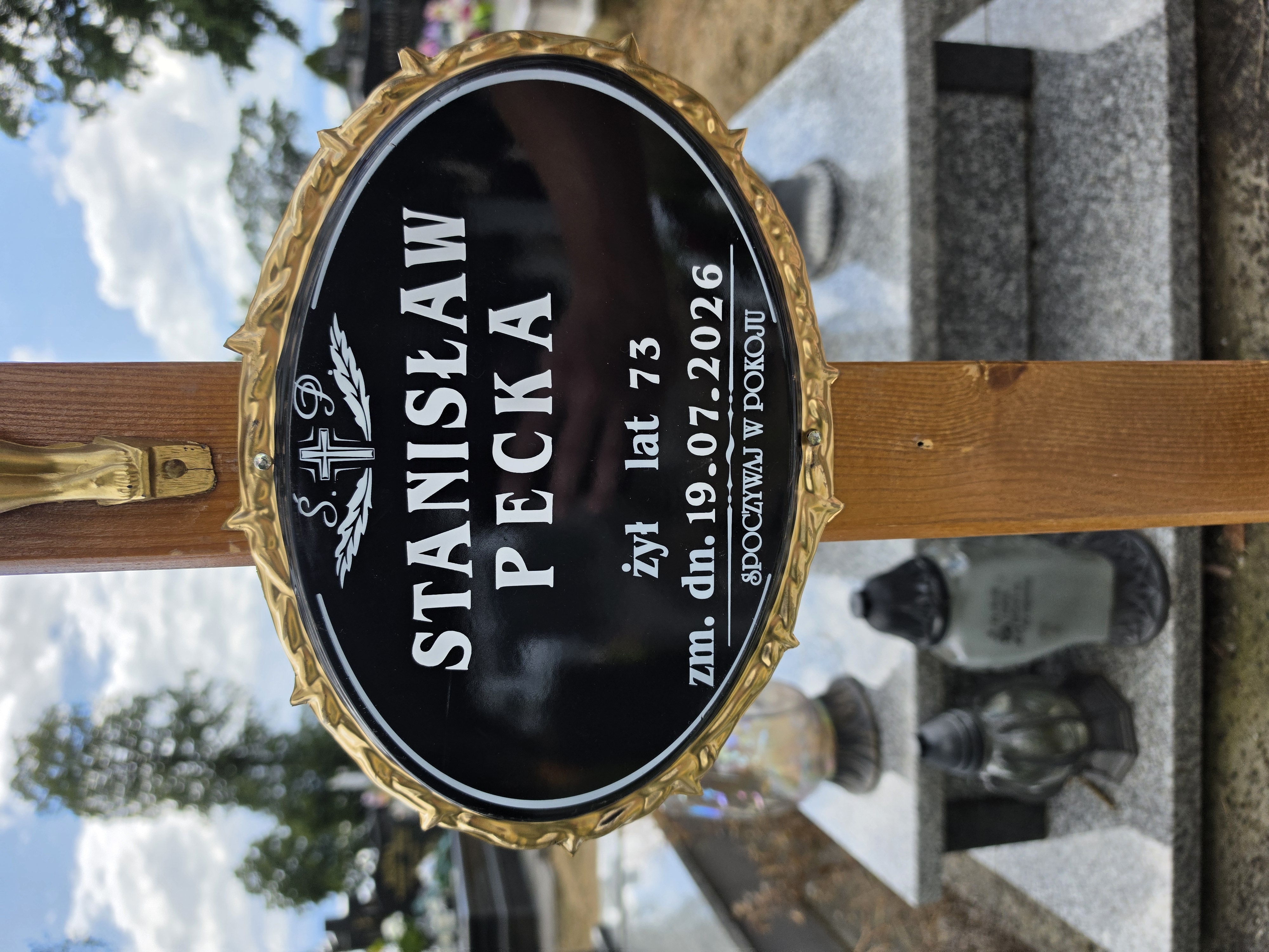 Grób Stanisław Pecka